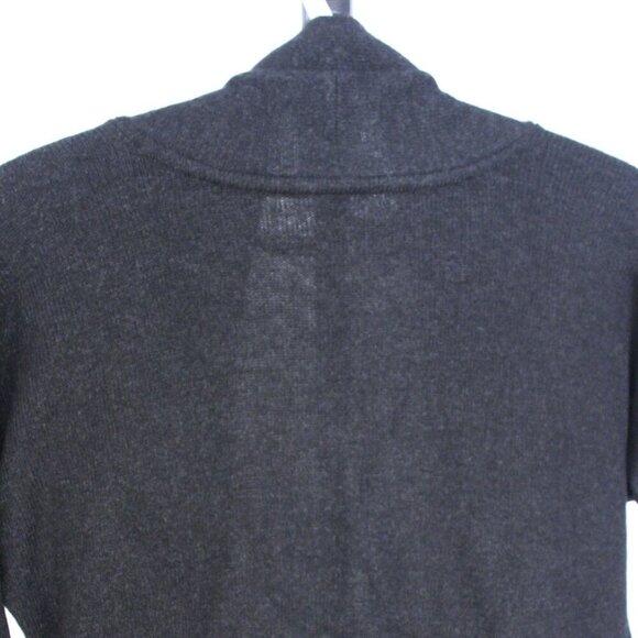 Aritzia Azure Skies Lenox Angora Cashmere Black Midi Open‎ Cardigan Sz XXS - Picture 9 of 14